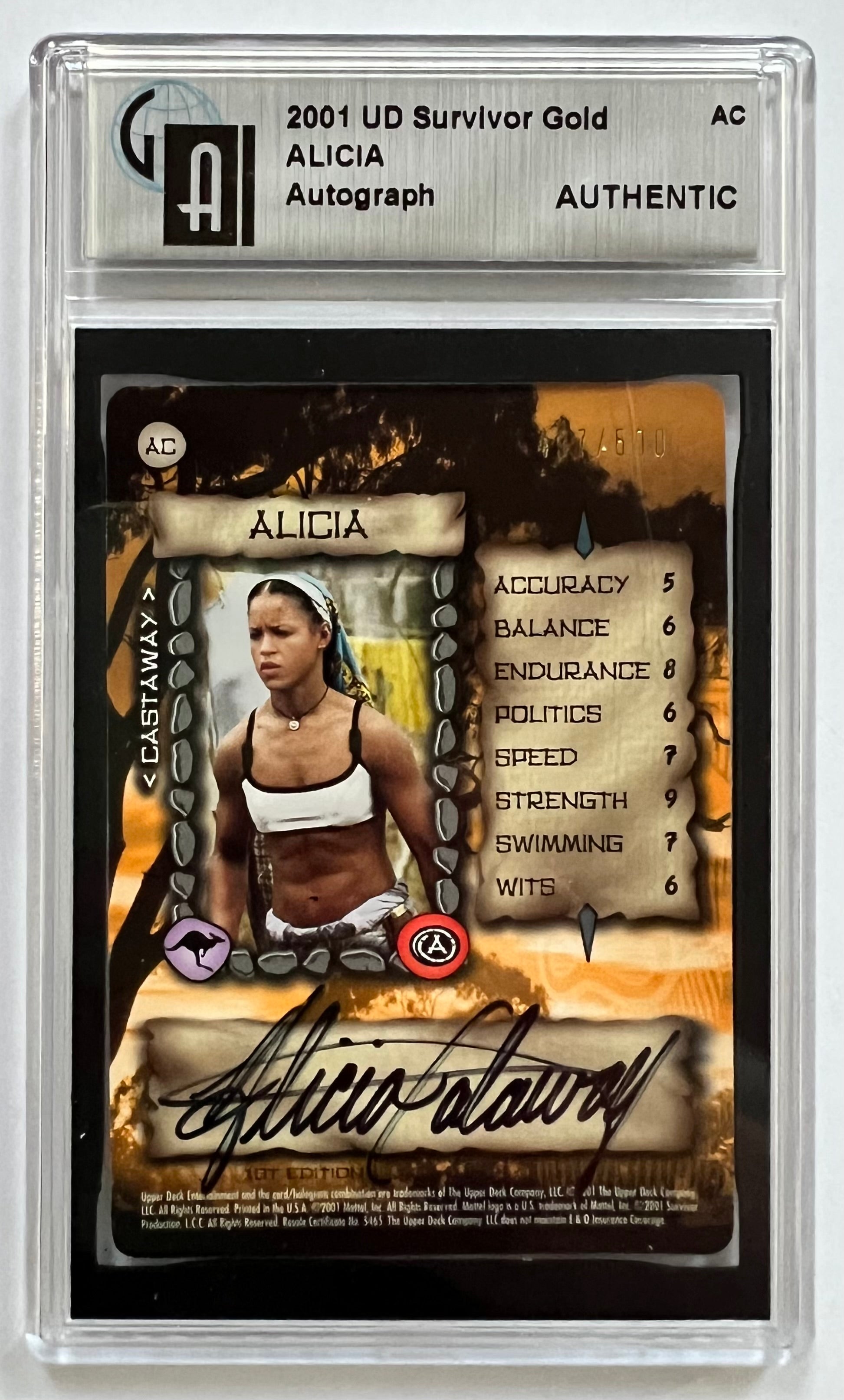 Alicia Calaway Autographed Survivor: Australian Outback Trading