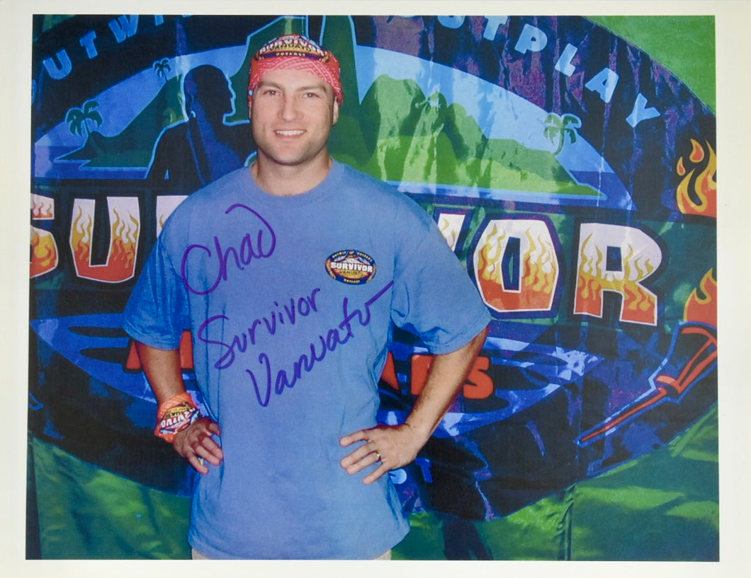 Survivor: Vanuatu Chad Crittenden Autographed 8x10 Photo