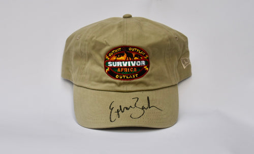 Survivor: Africa Tan Autographed Hat Ethan Zohn
